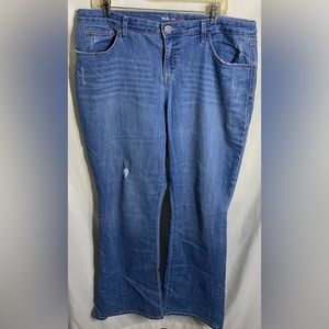 Style and Co denim flare leg jeans